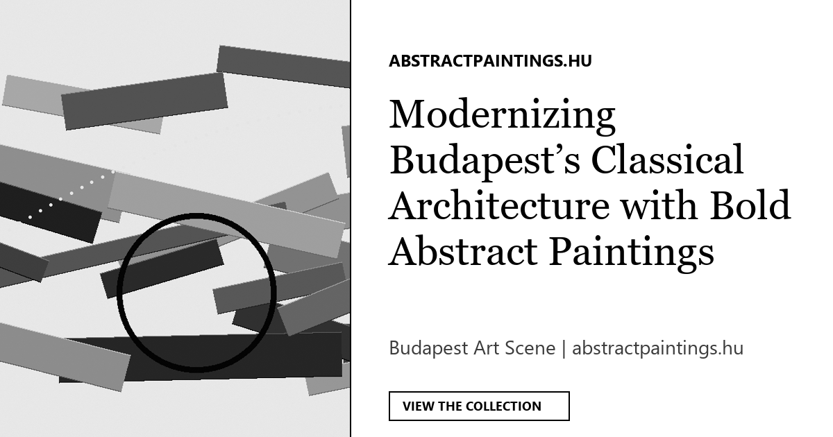 Modernizing Budapest's Classical Architecture with Bold Abstract Paintings