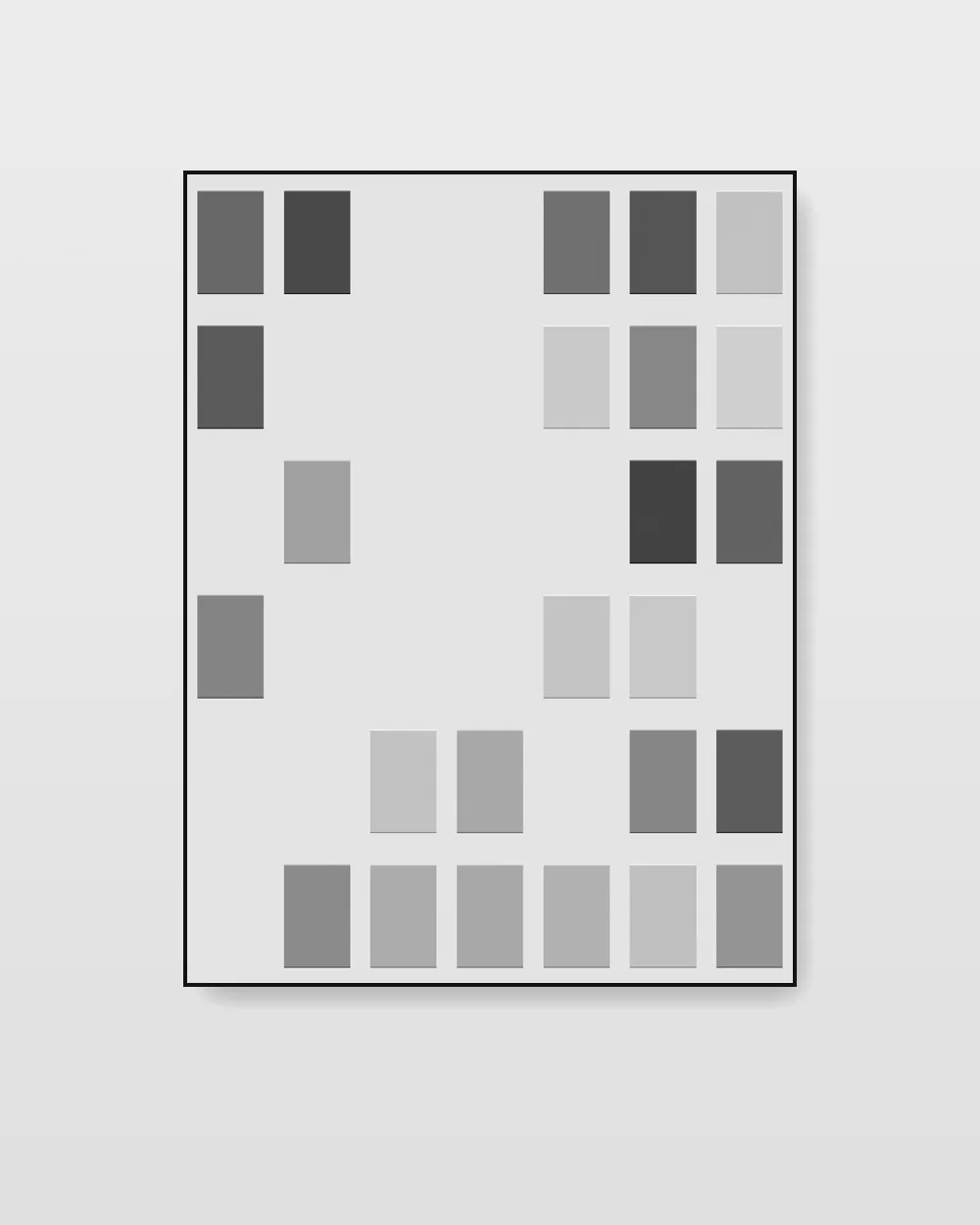 Ashen Sequence No. 9, original structured relief abstract painting in smoke and ash grey on canvas