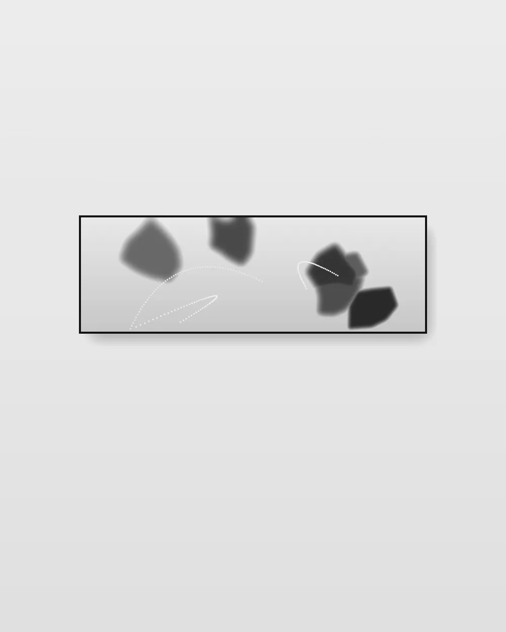 Ivory Terrain IV, original fluid art abstract painting in high-contrast black and white on canvas