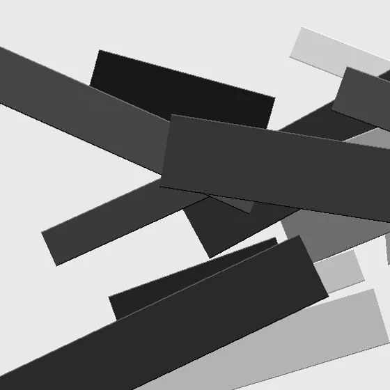 Surface detail 1 of Meridian Plane I, palette knife texture in high-contrast black and white