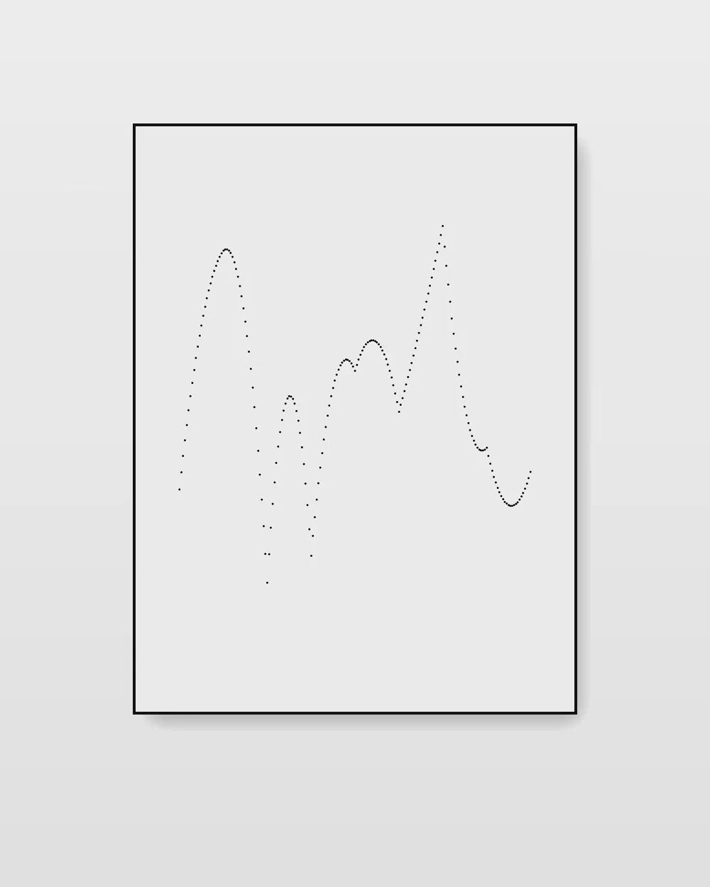 Monochrome Structure No. 7, original line art abstract painting in high-contrast black and white on canvas