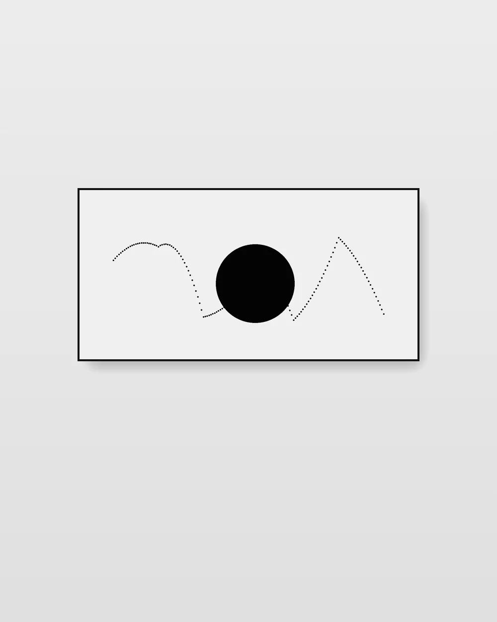 Nocturne Cartography, original line art abstract painting in soft graphite on canvas