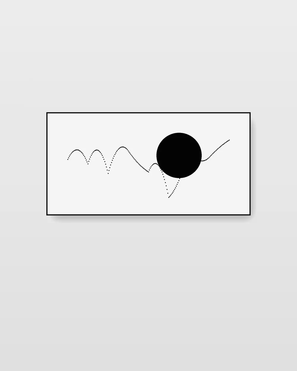 Northern Mass No. 11, original line art abstract painting in soft graphite on canvas