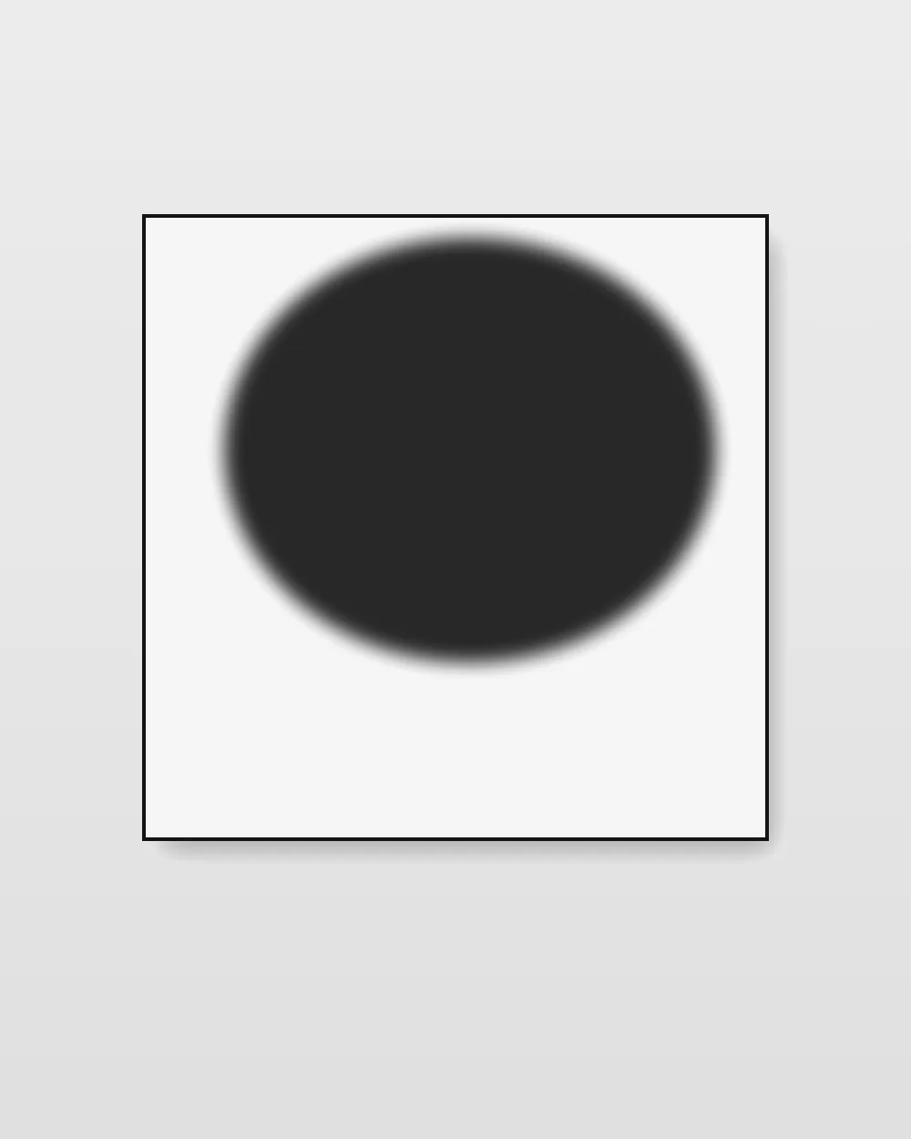 Obsidian Expanse, original monochrome field abstract painting in deep charcoal grey on canvas