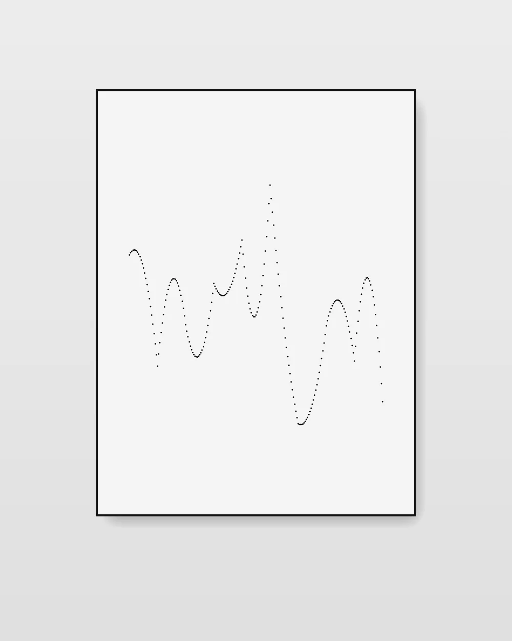 Onyx Gesture I, original line art abstract painting in deep charcoal grey on canvas