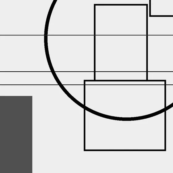 Surface detail 1 of Onyx Notation III, geometric abstraction texture in misty pale grey