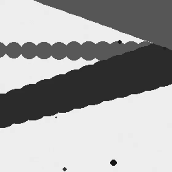 Surface detail 1 of Palimpsest Movement, abstract expressionism texture in deep charcoal grey