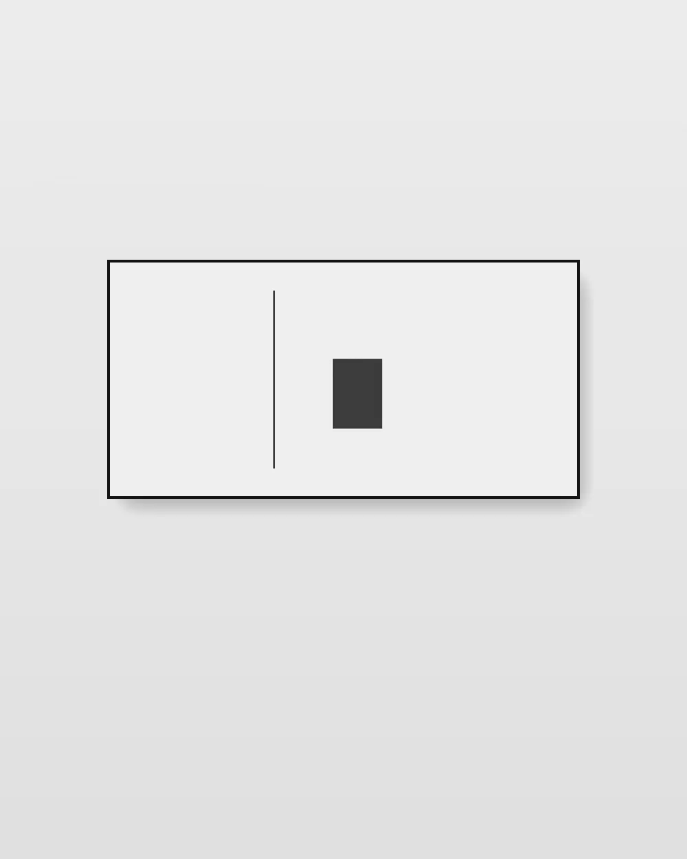 Pewter Field I, original minimalist abstract painting in ink black on white on canvas