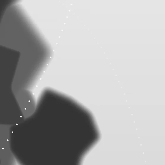Surface detail 2 of Solstice Cartography, fluid art texture in high-contrast black and white