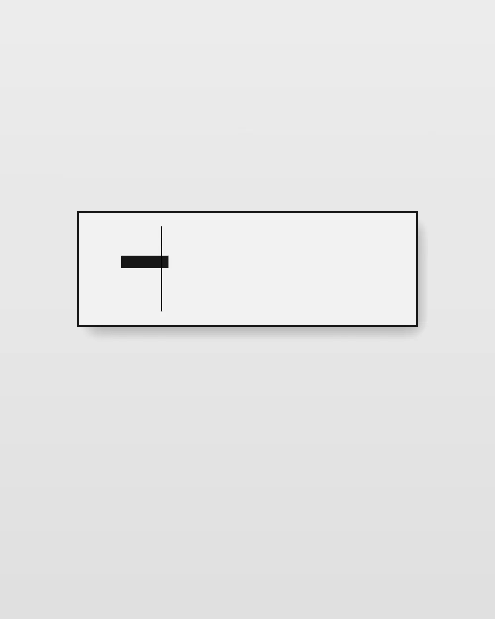Umbra Divide No. 2, original minimalist abstract painting in high-contrast black and white on canvas