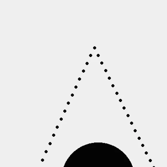 Surface detail 1 of Umbra Drift III, line art texture in high-contrast black and white