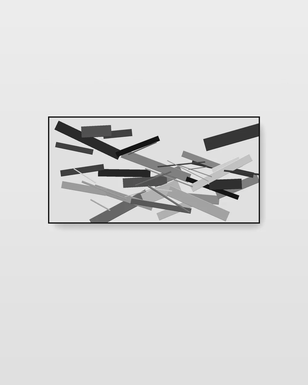 Vellum Expanse IV, original impasto texture abstract painting in high-contrast black and white on canvas