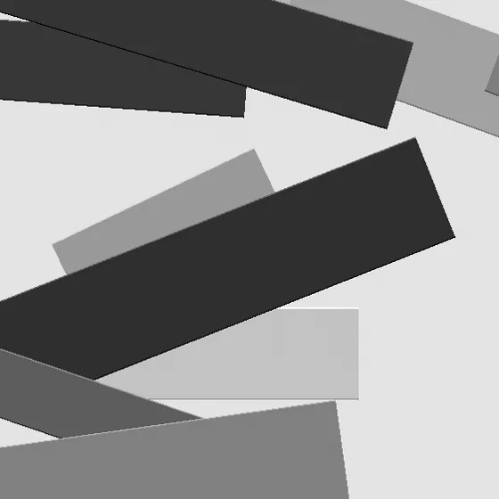 Surface detail 2 of Vertex Plane, palette knife texture in high-contrast black and white